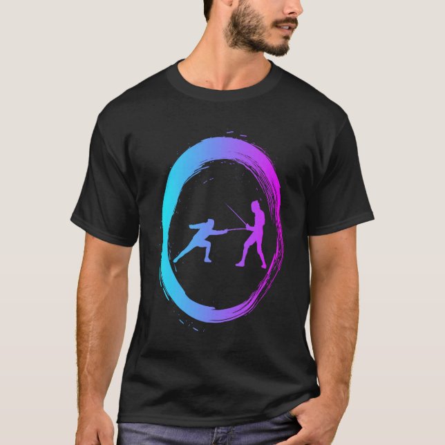 Martial fencer epee fencing T-Shirt (Front)