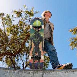 Martian Alien Skateboard