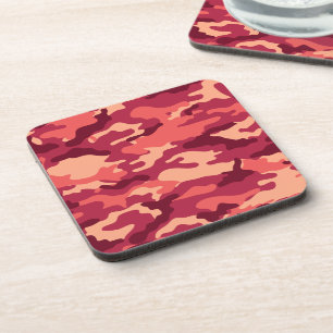 MARTIAN DESERT CAMO / CAMOUFLAGE DAZZLE PATTERN COASTER