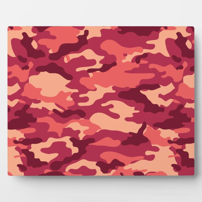 MARTIAN DESERT CAMO / CAMOUFLAGE DAZZLE PATTERN PLAQUE (Front)