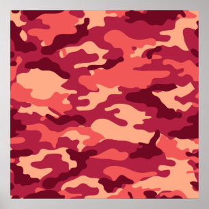 MARTIAN DESERT CAMO / CAMOUFLAGE DAZZLE PATTERN POSTER
