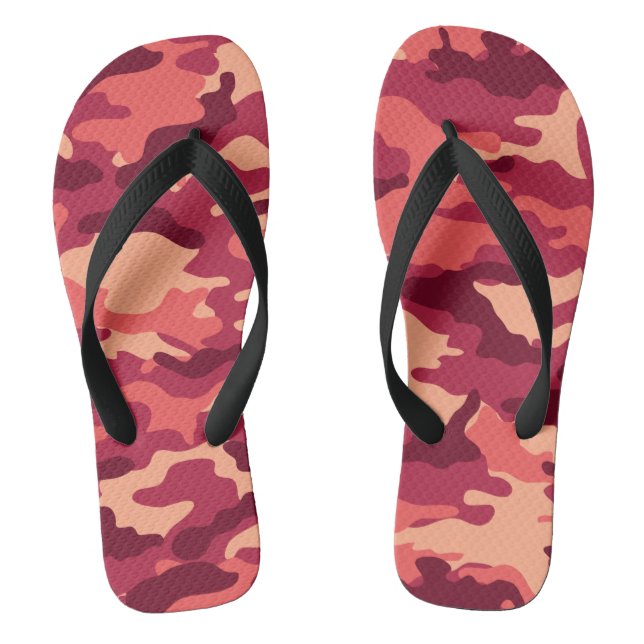 MARTIAN DESERT CAMO / CAMOUFLAGE DAZZLE PATTERN THONGS (Footbed)