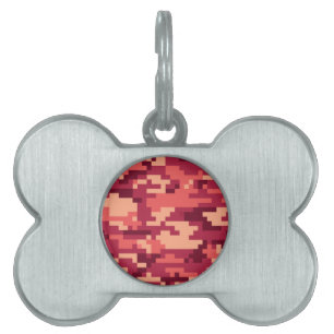 MARTIAN DESERT DIGITAL CAMO / CAMOUFLAGE PET ID TAG