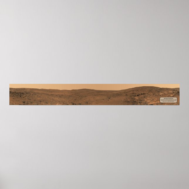 Martian Landscape (Seminole panorama, full-width) Poster (Front)