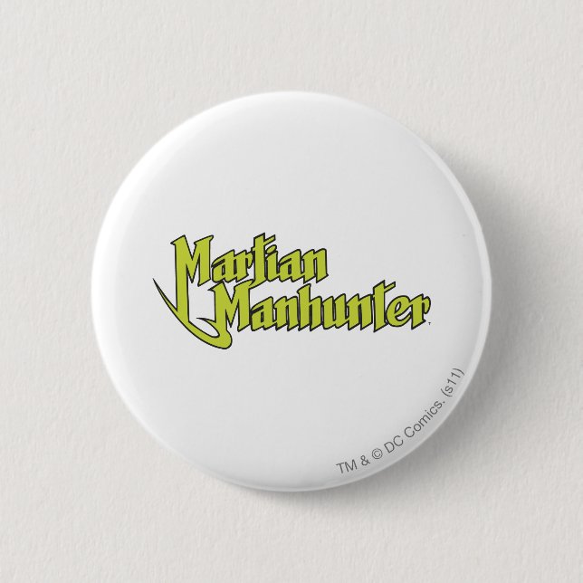Martian Manhunter Logo 6 Cm Round Badge (Front)