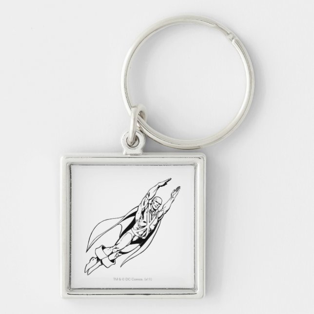 Martian Manhunter Soars 4 Key Ring (Front)