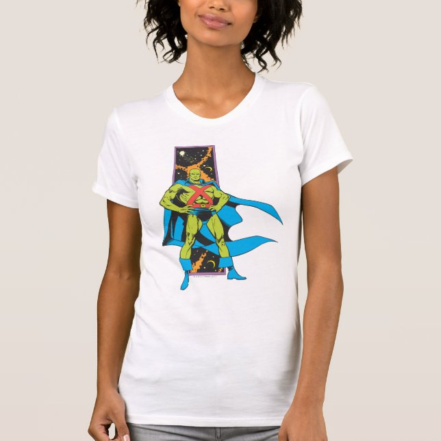 Martian Manhunter & Space Backdrop Baby T-Shirt (Front)