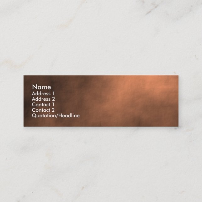 Martian Sand Storm Mini Business Card (Front)