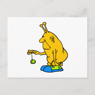 Martian with a YoYo Postcard