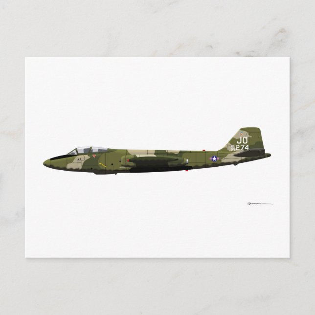 Martin B-57 Canberra Postcard (Front)
