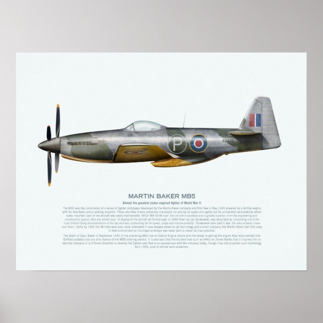 Martin -Baker MB5 Poster (Front)
