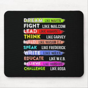 Martin Black History Month Black Afro African  Mouse Pad