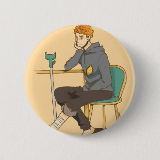 Martin Crieff twisted his ankle 6 Cm Round Badge