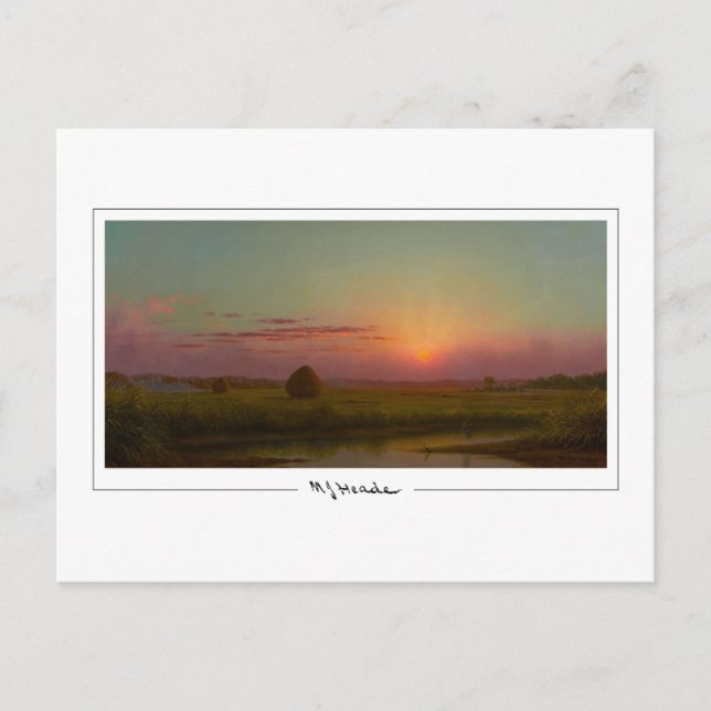 Martin Johnson Heade #42 - Fine Art Postcard (Front)
