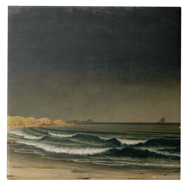 Martin Johnson Heade - Approaching Storm Tile (Front)