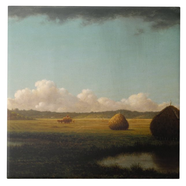 Martin Johnson Heade - Summer Showers Ceramic Tile (Front)