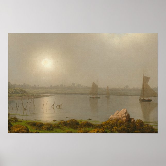 Martin Johnson Heade - York Harbour, Coast of Main Poster (Front)