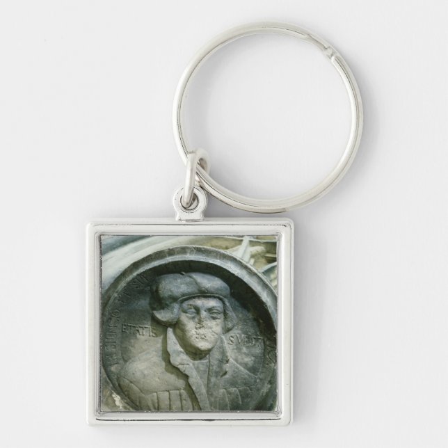Martin Luther aged 57 with the Luther's Rose Key Ring (Front)