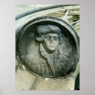 Martin Luther aged 57 with the Luther's Rose Poster