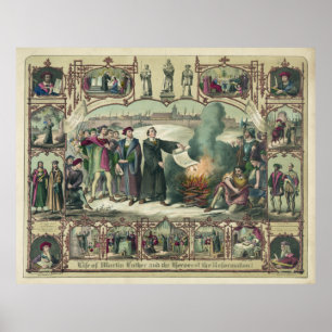 Martin Luther and heroes of the reformation [1874] Poster