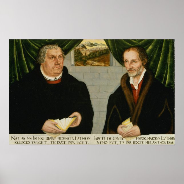 Martin Luther  and Philip Melanchthon Poster (Front)