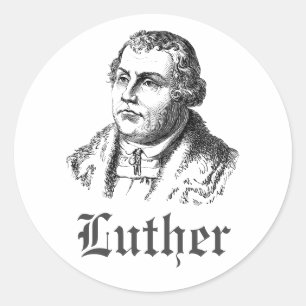 Martin Luther Classic Round Sticker