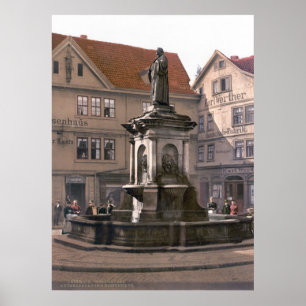 Martin Luther Fountain Poster