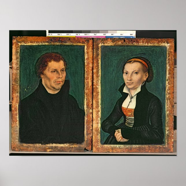 Martin Luther, Katharina von Bora, c.1526 Poster (Front)