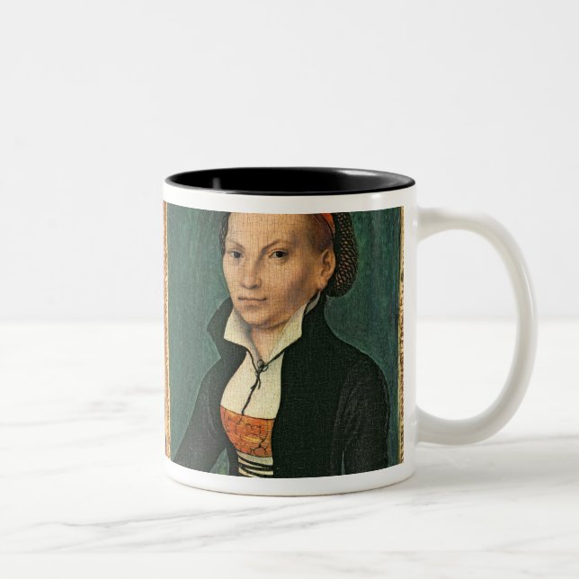 Martin Luther, Katharina von Bora, c.1526 Two-Tone Coffee Mug (Right)