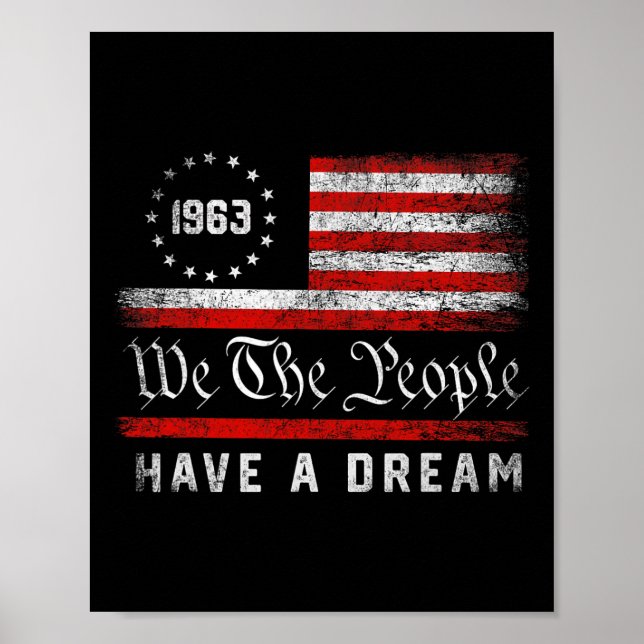 Martin Luther King Day I Have A Dream Mlk Day  Poster (Front)