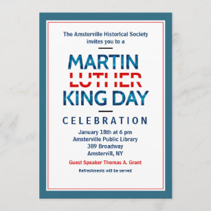 Martin Luther King Jr. Invitation