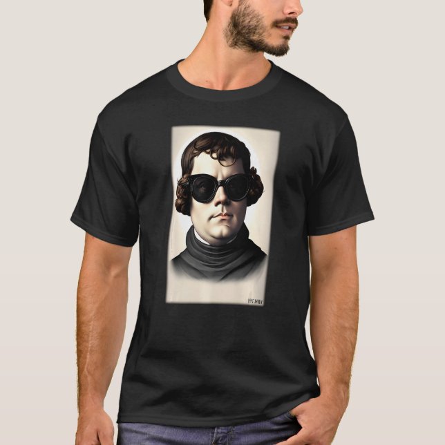 Martin Luther Religion Evangelic Church Sunglasses T-Shirt (Front)