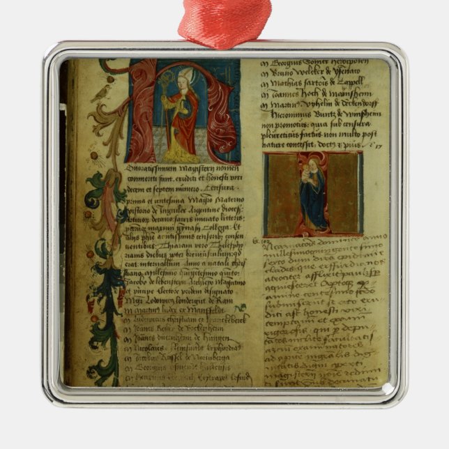 Martin Luther's Enrolment Metal Tree Decoration (Front)