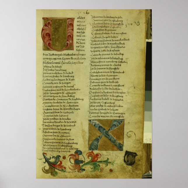 Martin Luther's enrolment sheet Poster (Front)