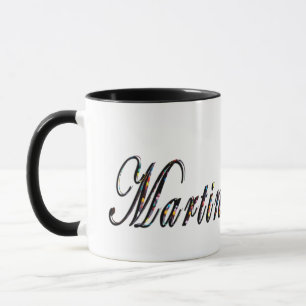 Martin, Name, Logo,_ Black Combo Coffee Mug. Mug