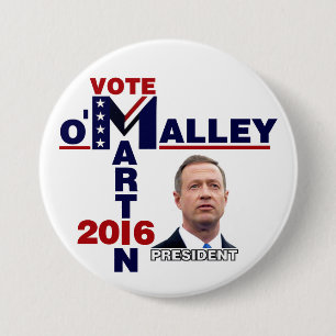 Martin O'Malley for President 2016 7.5 Cm Round Badge