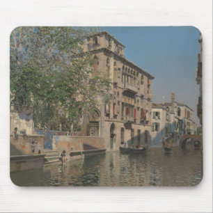 Martin Rico y Ortega - A Canal in Venice Mouse Pad