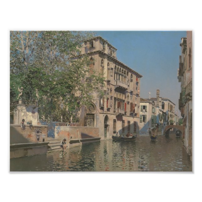 Martin Rico y Ortega - A Canal in Venice Photo Print (Front)