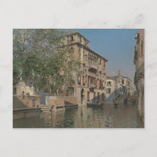 Martin Rico y Ortega - A Canal in Venice Postcard