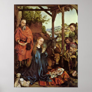 Martin Schongauer - Adoration of the Shepherds Poster