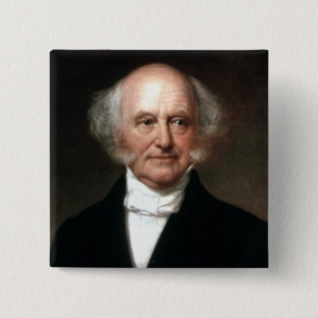 Martin Van Buren 15 Cm Square Badge (Front)