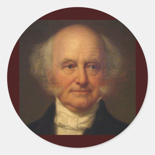 Martin Van Buren 8 Classic Round Sticker (Front)