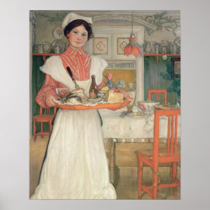 Martina Carrying Breakfast on a Tray, 1904 Poster