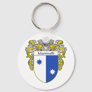 Martinelli Coat of Arms (Mantled) Key Ring