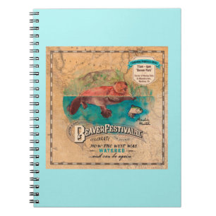 Martinez Beaver Festival Water West Map Notebook