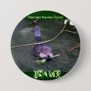 Martinez Beavers Docent,... - Customised 7.5 Cm Round Badge