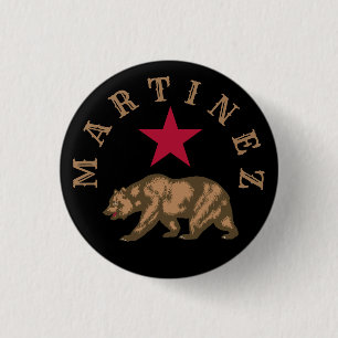 Martinez, California 3 Cm Round Badge