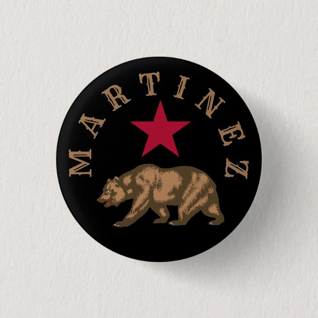 Martinez, California 3 Cm Round Badge (Front)