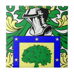 Martinez Coat of Arms Ceramic Tile