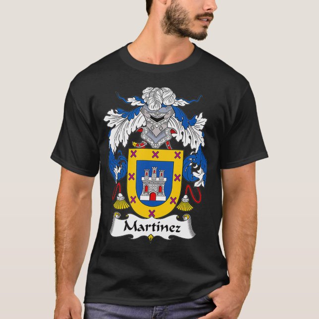 Martinez Coat of Arms  Family Crest T-Shirt (Front)